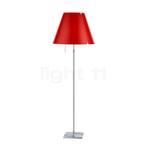 Luceplan Costanza Vloerlamp, lampenkap rode bes/frame alumin, Huis en Inrichting, Lampen | Vloerlampen, Nieuw, Verzenden