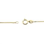 Gouden Venetiaanse schakel ketting | 42,5 cm (veersluiting), Sieraden, Tassen en Uiterlijk, Kettingen, Ophalen of Verzenden, Gebruikt