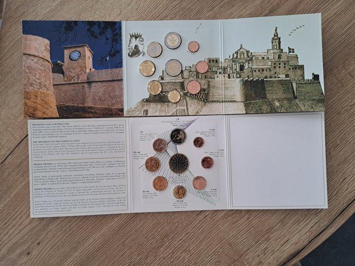 Malta, Slovenië. Year Set (BU) 2008/2024 (2 sets) (Zonder, Postzegels en Munten, Munten | Europa | Euromunten