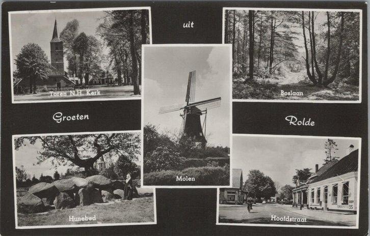 ROLDE - Meerluik Groeten uit Rolde, Verzamelen, Ansichtkaarten | Nederland, Verzenden