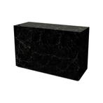 Marmeren glossy toonbank meubel zwart/goud 150 cm breed