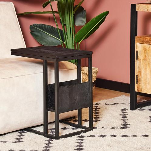 *WOONWINKEL* Starfurn Slider Bank Bijzettafel Mangohout Zwar, Huis en Inrichting, Tafels | Bijzettafels, Nieuw, Verzenden