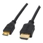 HDMI naar HDMI-mini Kabel 0,5M Zwart, Nieuw, Ophalen of Verzenden, HDMI-kabel, Minder dan 2 meter