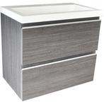 Wiesbaden Shall Onderkast - 60x36cm - Houtnerf Grijs, Ophalen of Verzenden, Nieuw