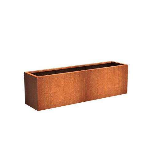 Plantenbak Cortenstaal 200x50x60 cm, Tuin en Terras, Bloembakken en Plantenbakken, Nieuw, Verzenden