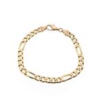 8 Krt. Figaro schakel armband | 20 cm (rose, heren sieraad), Sieraden, Tassen en Uiterlijk, Antieke sieraden, Ophalen of Verzenden