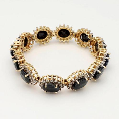 Zonder Minimumprijs - Armband - 14 karaat Geel goud Saffier, Sieraden, Tassen en Uiterlijk, Armbanden