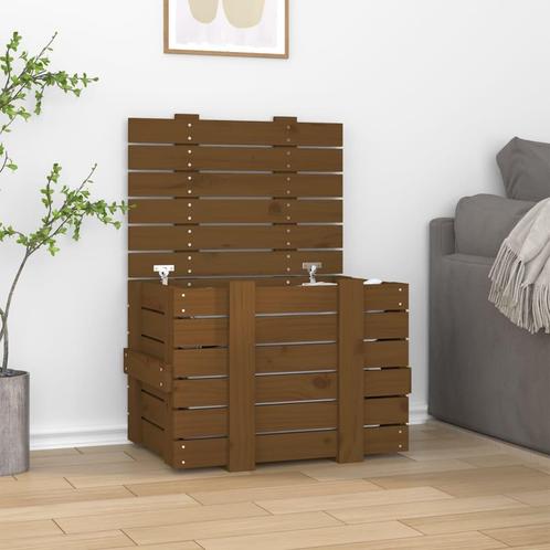 vidaXL Opbergbox 58x40,5x42 cm massief grenenhout, Huis en Inrichting, Woonaccessoires | Kisten, Nieuw, Verzenden