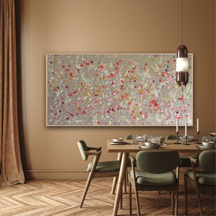 Cornelio Reut - Heart of flowers, Antiek en Kunst, Kunst | Schilderijen | Modern