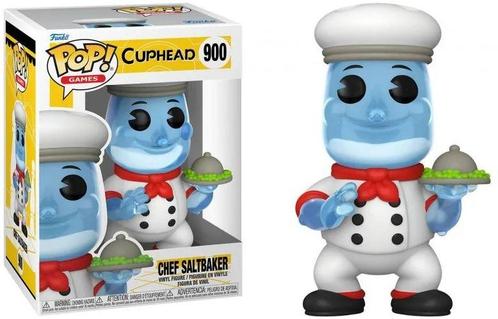 Funko POP! Vinyl Games Cuphead-Chef Saltbaker (Diversen), Verzamelen, Beelden en Beeldjes, Nieuw, Ophalen of Verzenden