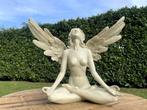 sculptuur, Naked angel - Lotus houding - 27 cm - Composiet, Antiek en Kunst