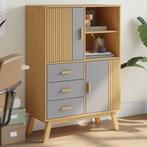 vidaXL buffetkast OLDEN 85x43x125 cm massief grenenhout, Verzenden, 100 tot 150 cm, Nieuw, 50 tot 100 cm
