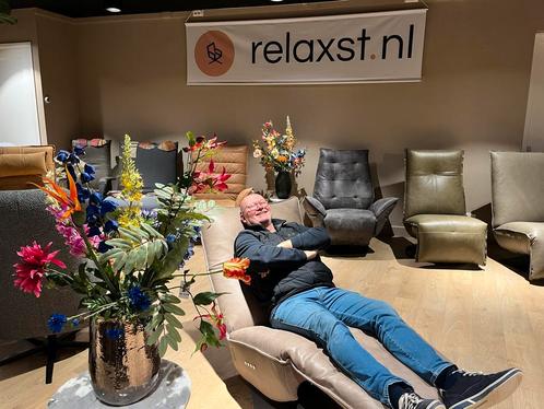 Hier onze nieuwste modellen. Hoe relaxst wil je het hebben?, Huis en Inrichting, Fauteuils, Nieuw, Kunststof, Leer, Stof, Overige materialen