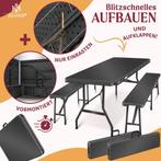 KESSER® biertentset - 3-delige set, tafel + 2 x bank, voor b, Tuin en Terras, Verzenden, Nieuw