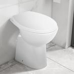 vidaXL Toilet verhoogd 7 cm soft-close randloos keramiek wit, Verzenden, Nieuw