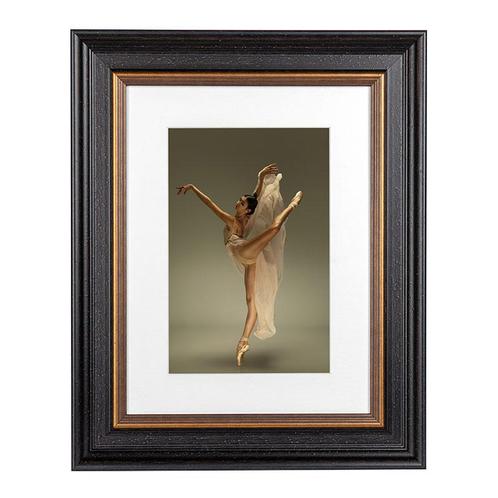 Fotolijst Mozart Zwart/Goud 50x70 cm, Huis en Inrichting, Woonaccessoires | Lijsten