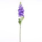 Matthiola zijde 83cm. stock flower spray purpleblauw/st, Huis en Inrichting, Nieuw, Ophalen of Verzenden
