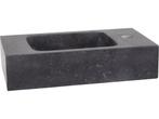 Differnz Bombai black - Natuurstenen wasbak - 40 x 22 x 9 cm, Verzenden, Nieuw