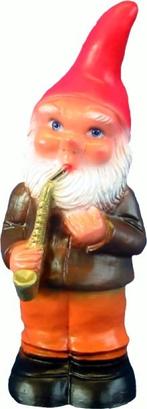 Tuinkabouter met saxofoon, Verzenden, Nieuw