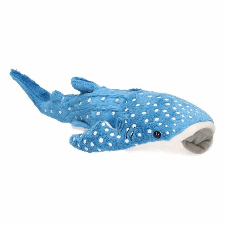 Pluche knuffel blauwe walvis haai 28 cm - Knuffel haaien, Kinderen en Baby's, Speelgoed | Knuffels en Pluche, Verzenden