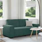 vidaXL Tweezitsbank 140 cm fluweel donkergroen, Huis en Inrichting, Banken | Bankstellen, Verzenden, Nieuw, Tweepersoons, Stof