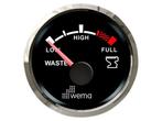 Wema Silver series Vuilwater tankmeter - NMEA2000 - Zwart, Watersport en Boten, Bootonderdelen, Ophalen of Verzenden, Nieuw