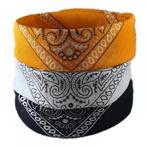Fako Fashion® - 3-Pack Paisley Bandana - Boeren Zakdoek -, Verzenden, Nieuw