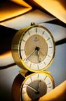 Wekker - Junghans mechanischer Bivox Wecker Messing - Modern