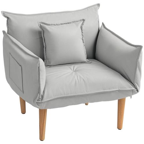 TRUUSK 2-in-1 Fauteuil, Loungestoel Met Kussen, Vloerstoel M, Huis en Inrichting, Fauteuils, Nieuw, Verzenden