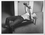 Philippe Halsman - Marilyn Monroe lifting weight, Hollywood,