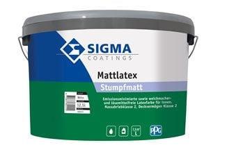 Sigma Mattlatex Stumpfmatt - WIT - 12,5 liter, Doe-het-zelf en Verbouw, Verf, Beits en Lak, Verf, Wit, Nieuw, 10 tot 15 liter
