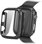 DrPhone Apple Watch 1/2/3 42mm Carbon Fiber Textuur Bumper H