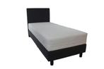 Budget Boxspring Basic 90x200 cm - Antraciet - Inclusief, Verzenden, Nieuw, Overige kleuren, Modern