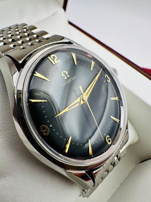 Omega - Jumbo - Black Gilit Dial - cal.284 - Zonder, Sieraden, Tassen en Uiterlijk, Horloges | Heren