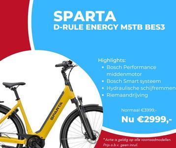 Aanbieding Sparta d-Rule Energy M5Tb BES3 electrische fiets