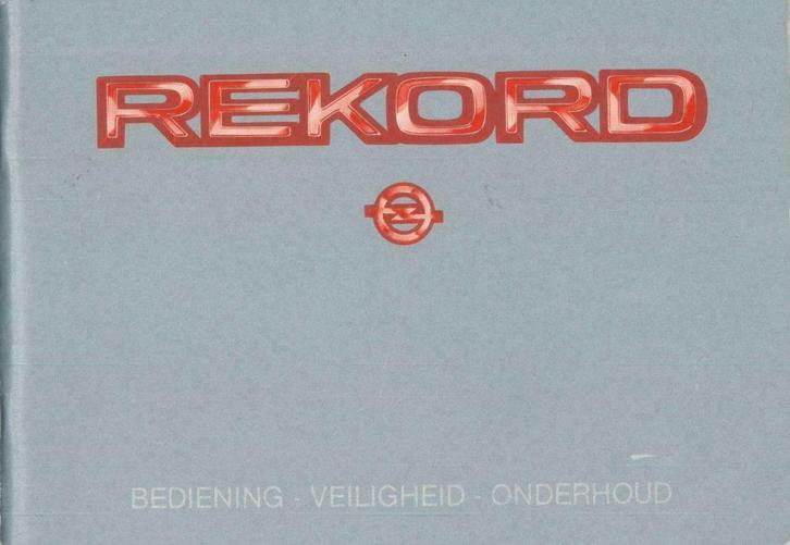 1984 Opel Rekord instructieboekje handleiding Nederlands, Auto diversen, Handleidingen en Instructieboekjes, Verzenden