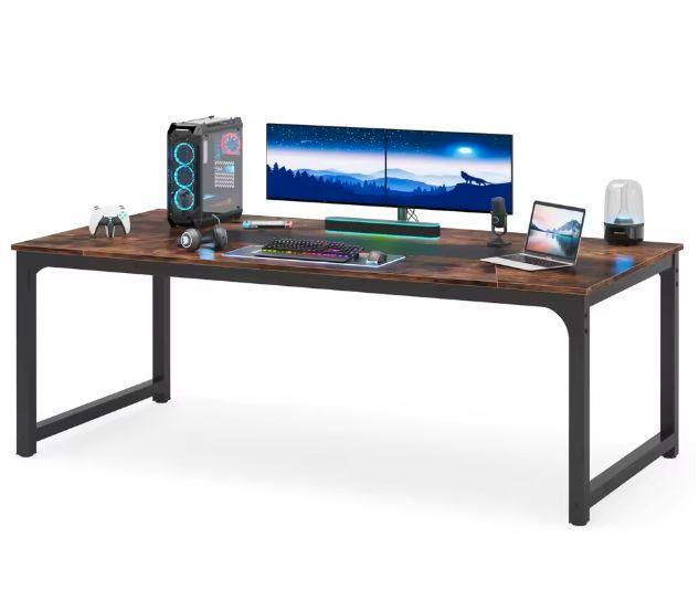 Groot Directiebureau Industrieel Design – 180 cm Werkblad, Huis en Inrichting, Bureaus, Nieuw, Verzenden