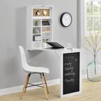 Klaptafel eettafel voor wandmontage met krijtbord wit, Huis en Inrichting, Verzenden, Nieuw