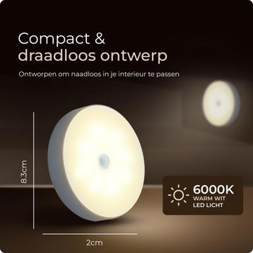 Lukardie® 3x Draadloze ledlamp met sensor - plafondlamp beschikbaar voor biedingen