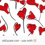 Pavoni Chocolade Transfersheets Hartjes 34x26cm 10st, Verzenden, Nieuw