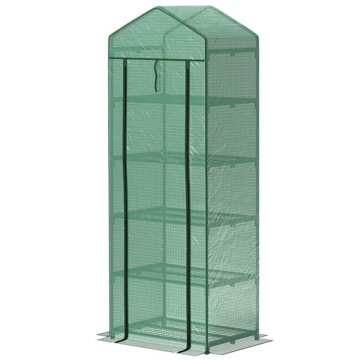 TRUUSK Stalen Broeikas 69 x 49 x 193 cm - Roldeur - Winterbe, Tuin en Terras, Tuintafels, Nieuw, Verzenden