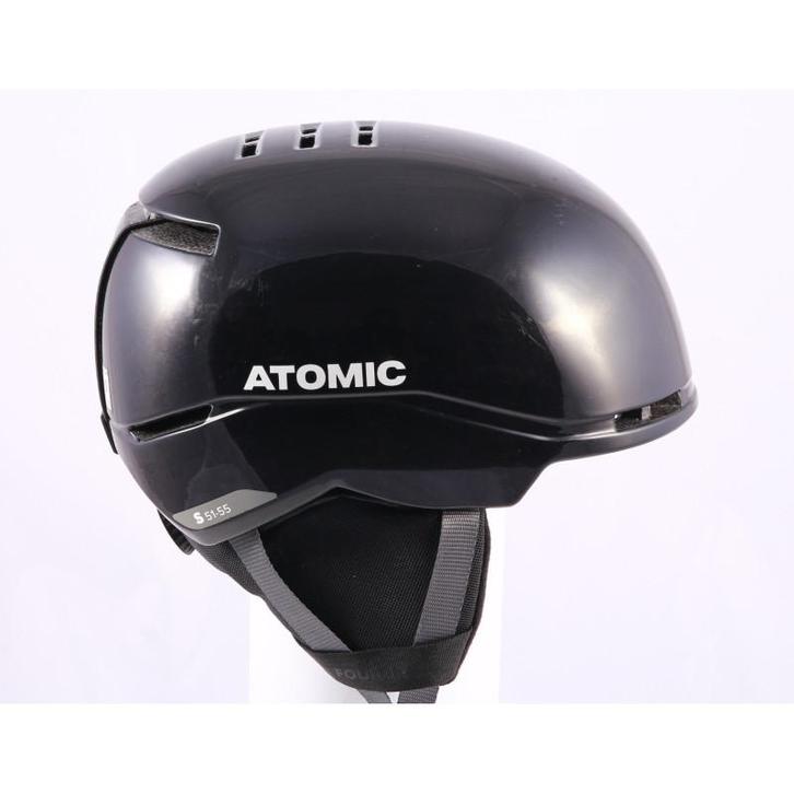 51 52 53 54 55 skihelm/snowboardhelm ATOMIC FOUR JR, black/g, Sport en Fitness, Skiën en Langlaufen, Skiën, Overige typen, Gebruikt