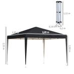 TRUUSK Paviljoen Ca. 3x3m, Waterafstotend Stabiel Winterbest, Verzenden, Nieuw