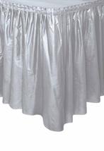 Tafelrok zilver 73x426cm, Ophalen of Verzenden, Nieuw