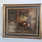 Hollandse School (XVIII-XIX) Naar David Teniers - Een scene, Antiek en Kunst, Kunst | Schilderijen | Klassiek