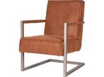 Trend Living Quin Fauteuil - Bruin - Microfiber - Vintage, Verzenden, Nieuw