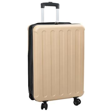 vidaXL Vouwkoffer Hard Shell 24 Champagne 43x27x66 cm ABS beschikbaar voor biedingen