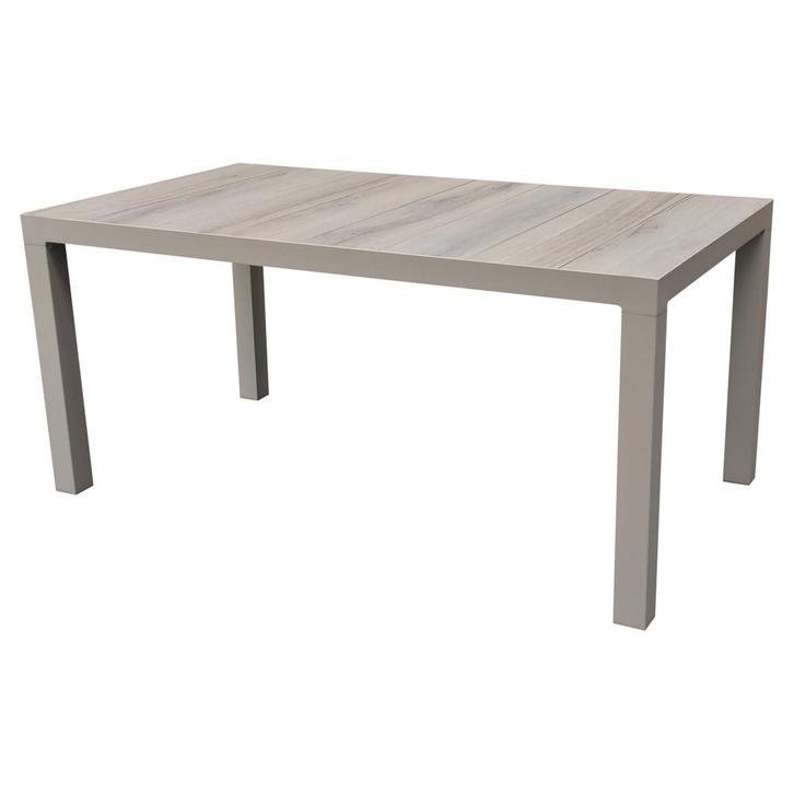 Fresno dining tuintafel 160x90xH74 cm latte, Tuin en Terras, Tuintafels, Nieuw, Ophalen of Verzenden