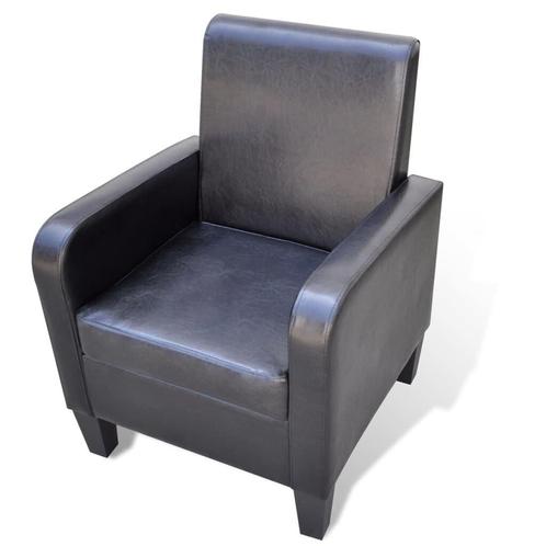 Fauteuil Zwart Grenenhout | Tweedekansje | Sla Je Slag!, Huis en Inrichting, Fauteuils, 50 tot 75 cm, Minder dan 75 cm, Nieuw