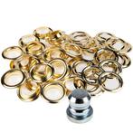 Zeilringen 18mm messing 25 stuks met gereedschap, Ophalen of Verzenden, Nieuw, Zeil
